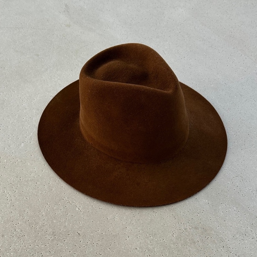 Elegant Brown Fedora Hat